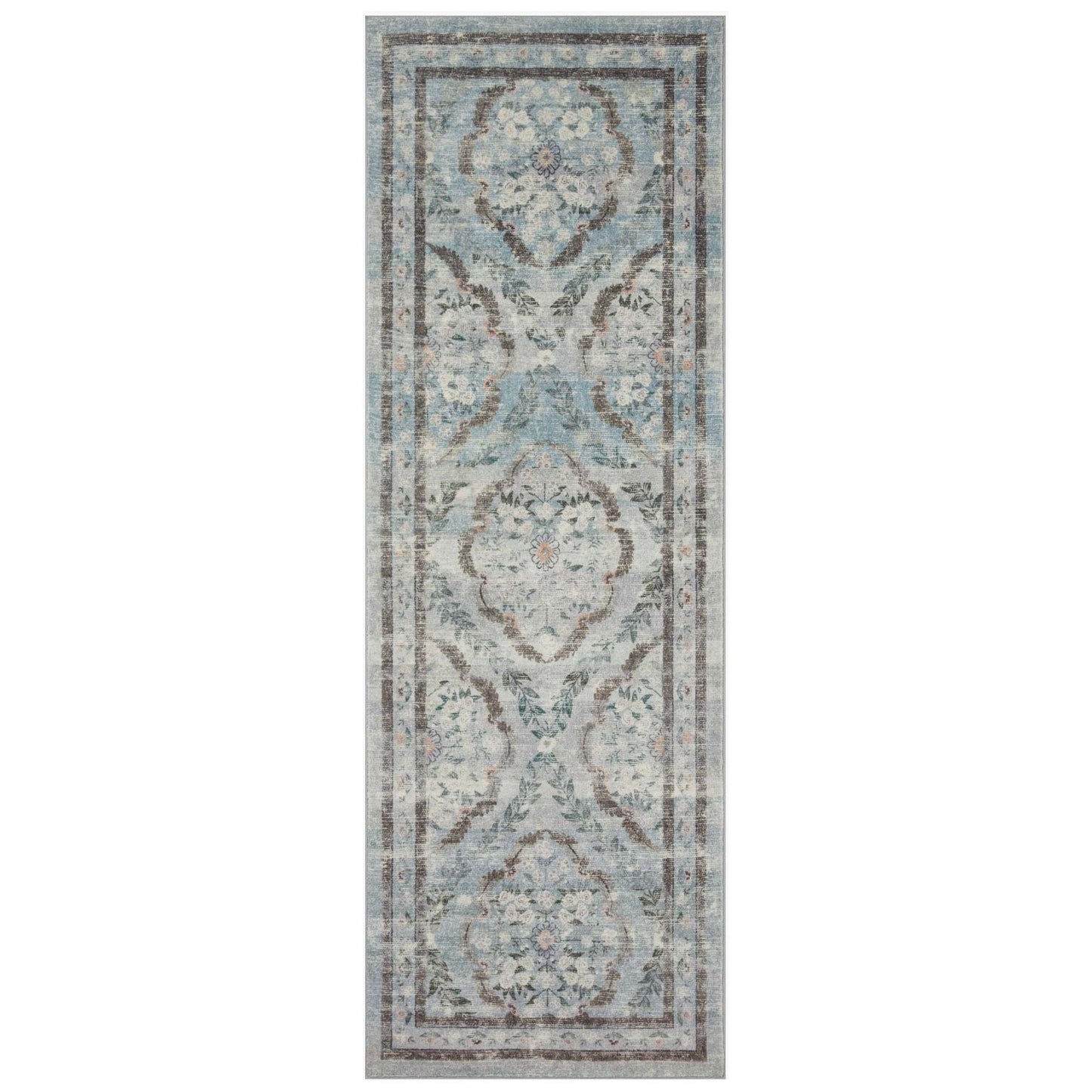 Courtyard Chateau Blue Rug | Rifle Paper Co. x Loloi
