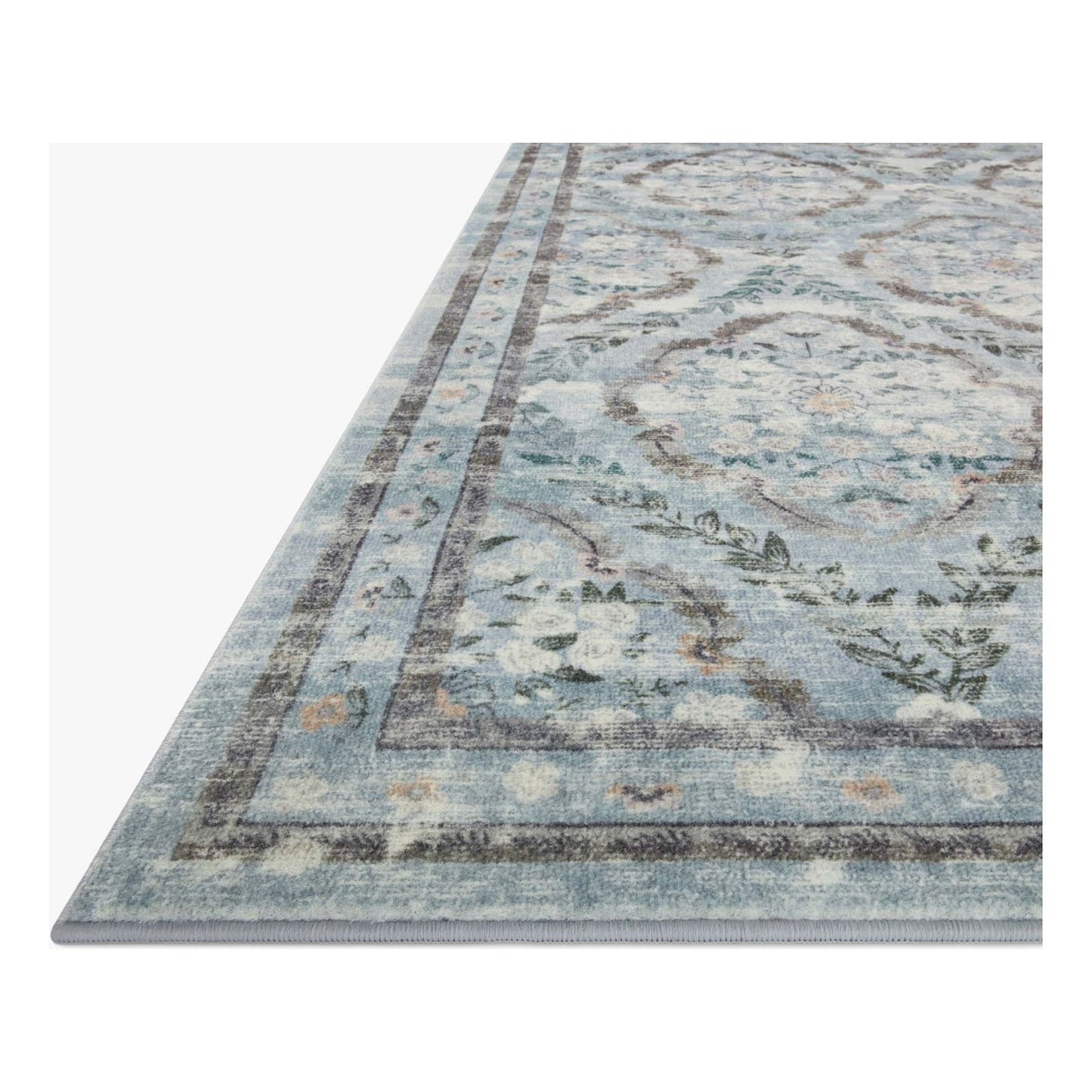 Courtyard Chateau Blue Rug | Rifle Paper Co. x Loloi