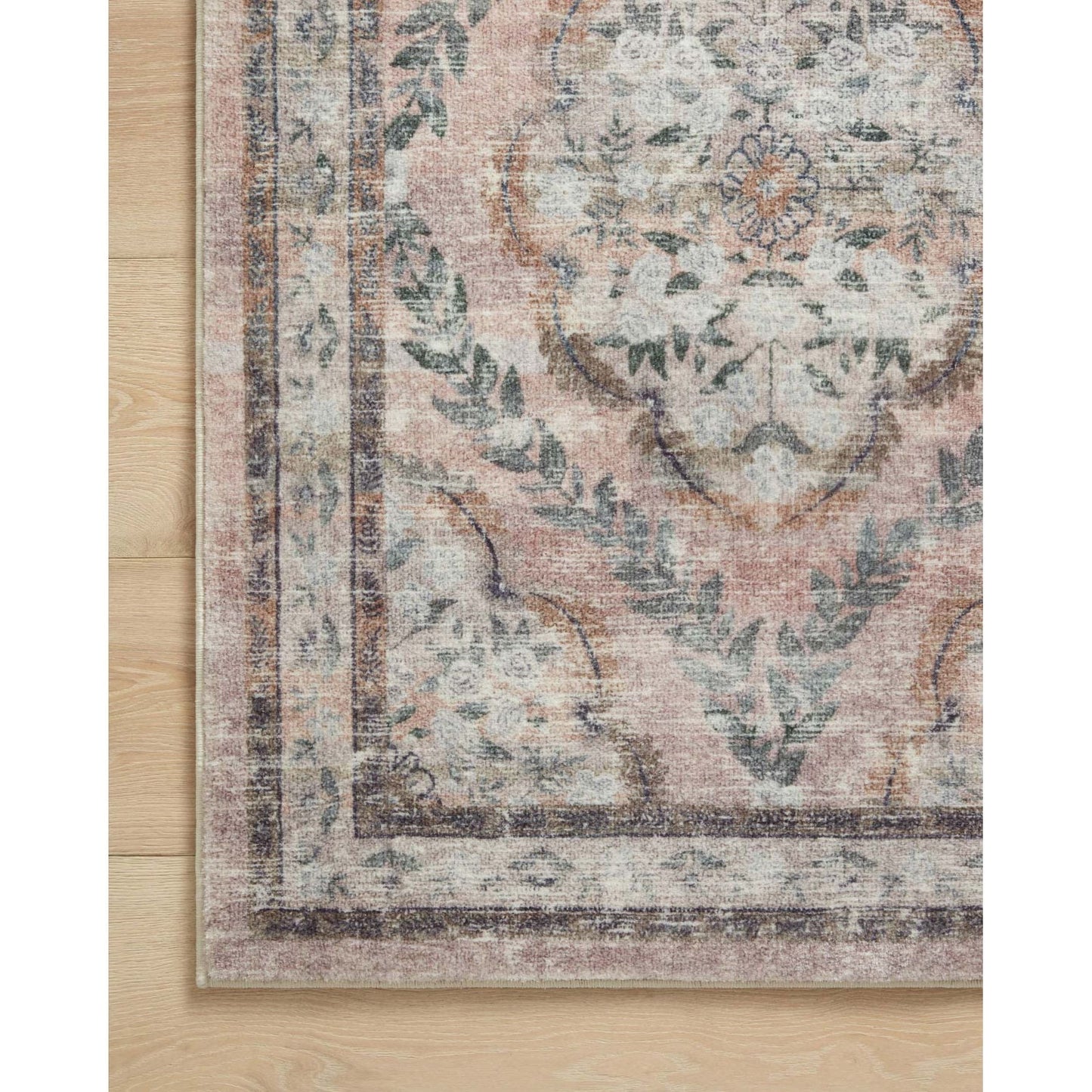 Courtyard Chateau Blush Rug | Rifle Paper Co. x Loloi