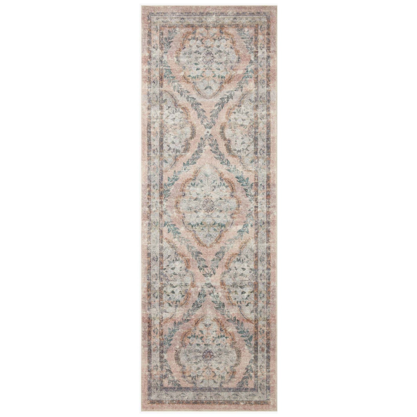 Courtyard Chateau Blush Rug | Rifle Paper Co. x Loloi
