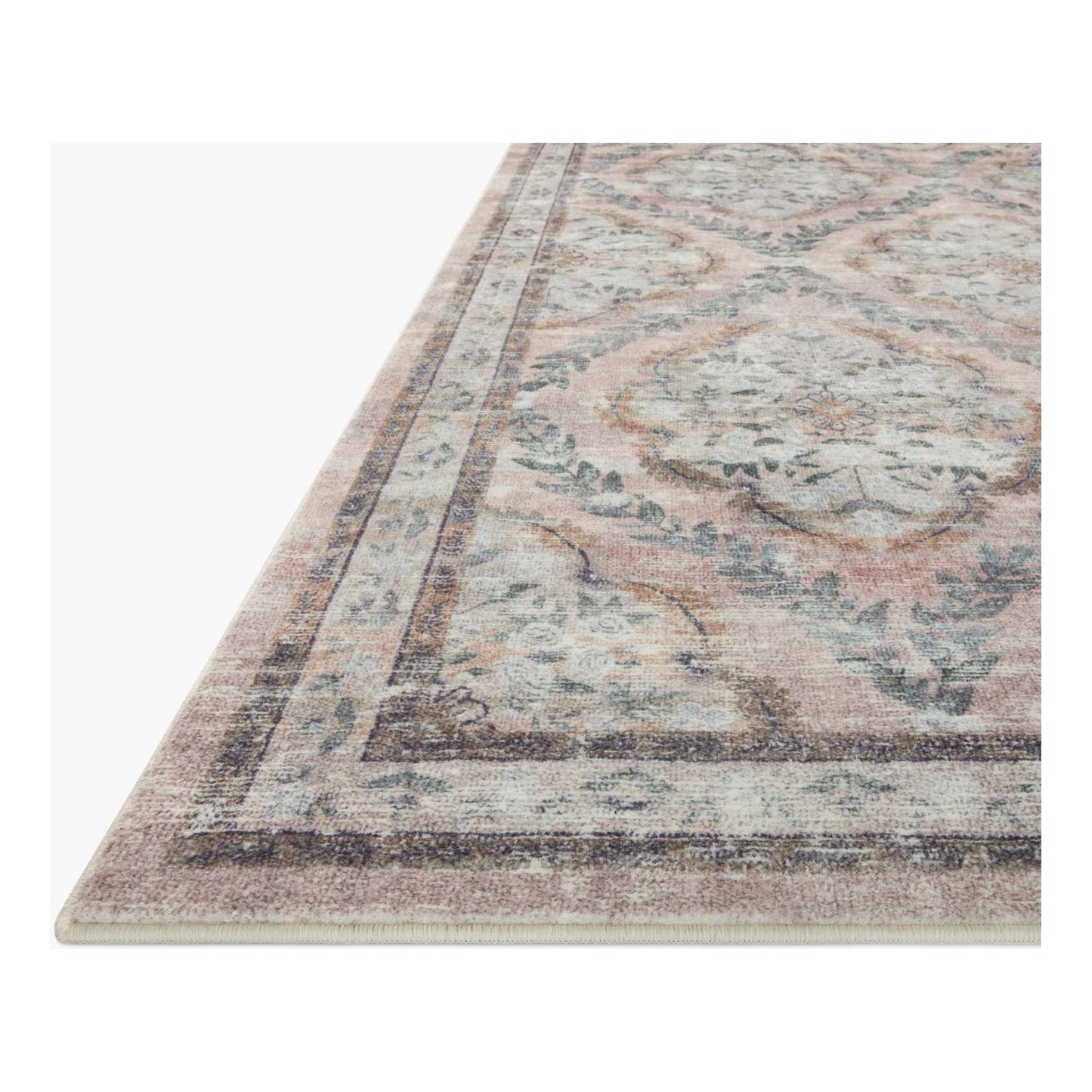 Courtyard Chateau Blush Rug | Rifle Paper Co. x Loloi