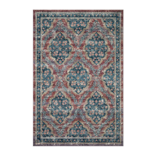 Courtyard Chateau Red Rug | Rifle Paper Co. x Loloi