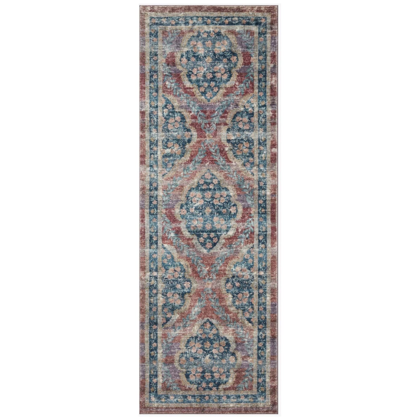 Courtyard Chateau Red Rug | Rifle Paper Co. x Loloi