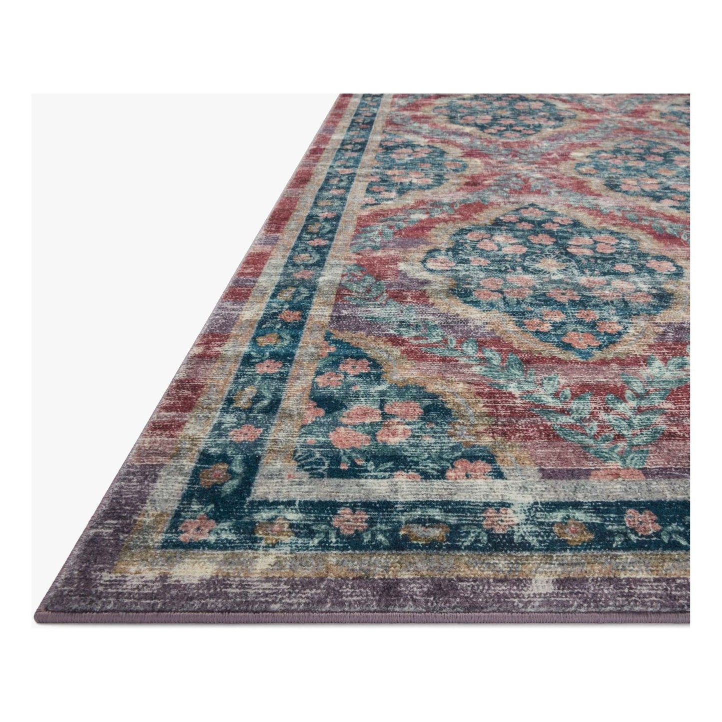 Courtyard Chateau Red Rug | Rifle Paper Co. x Loloi