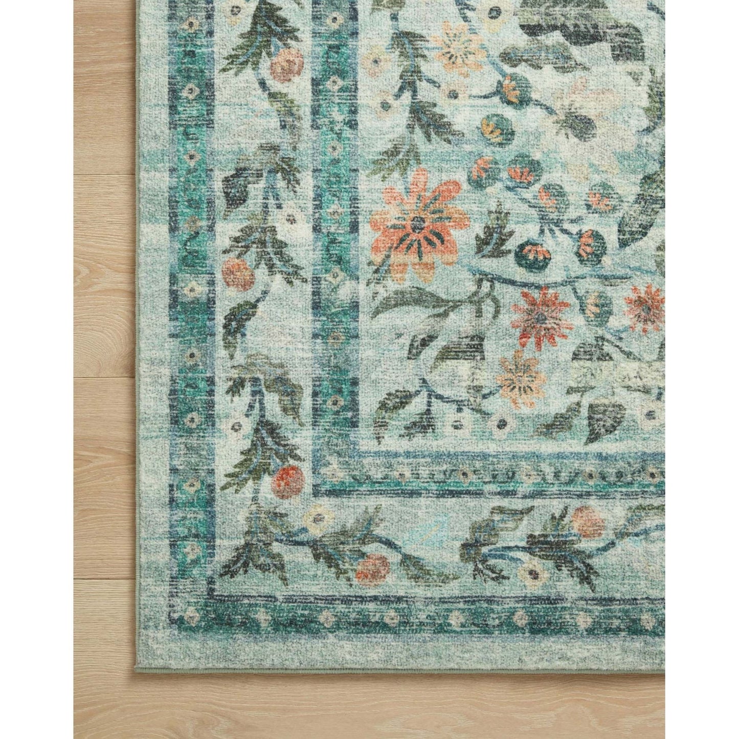 Courtyard Eve Sage Rug | Rifle Paper Co. x Loloi