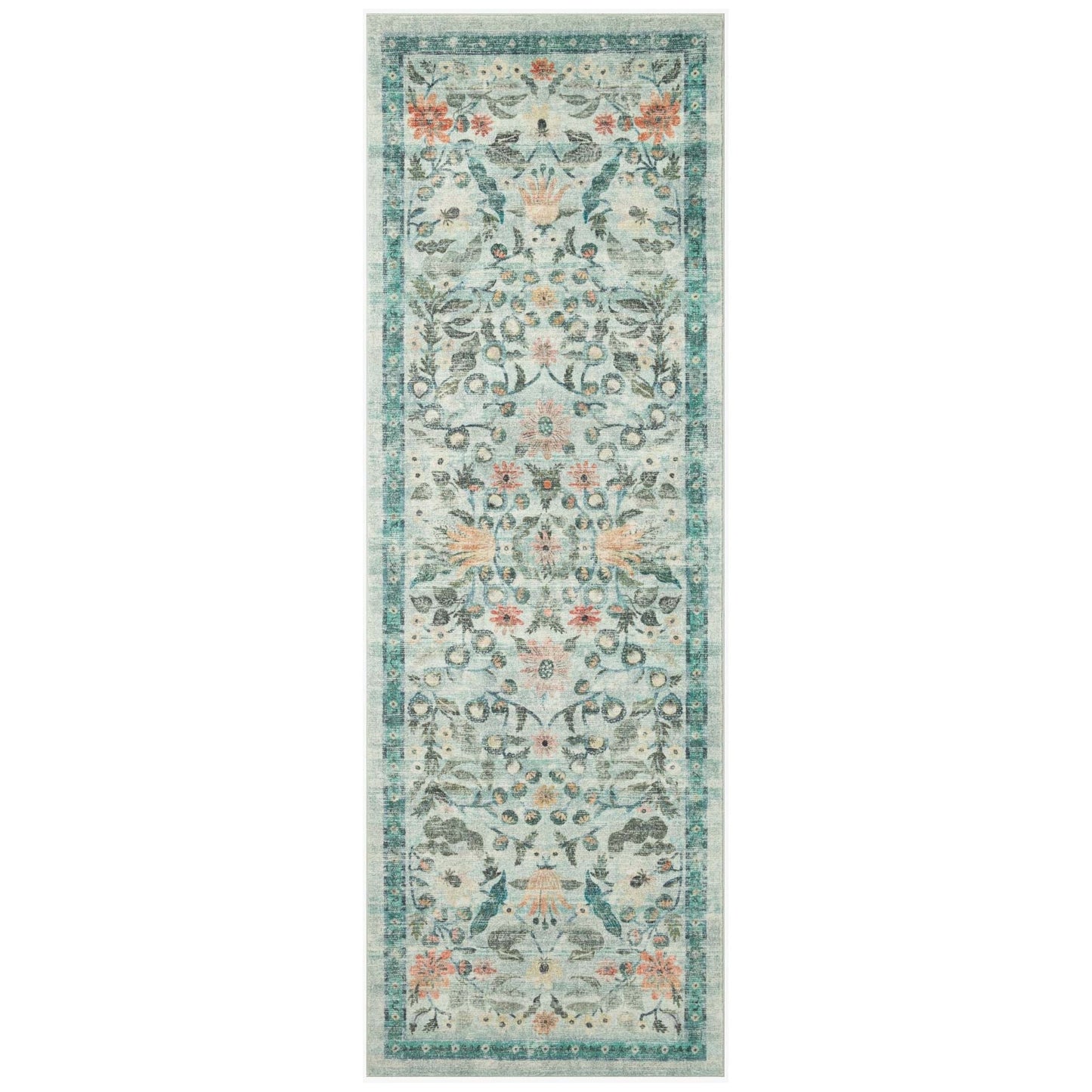 Courtyard Eve Sage Rug | Rifle Paper Co. x Loloi