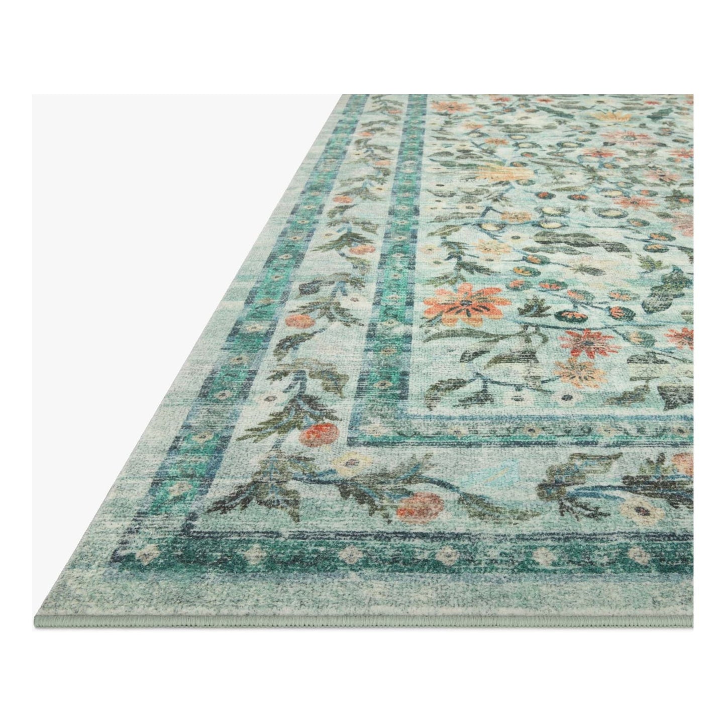 Courtyard Eve Sage Rug | Rifle Paper Co. x Loloi