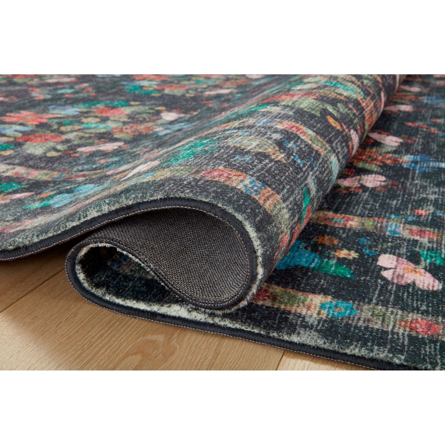 Courtyard Seville Charcoal Rug | Rifle Paper Co. x Loloi