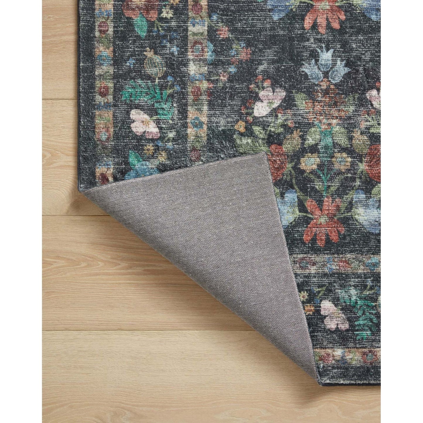 Courtyard Seville Charcoal Rug | Rifle Paper Co. x Loloi