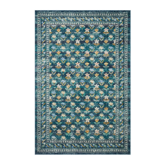 Courtyard Hadley Emerald Rug | Rifle Paper Co. x Loloi