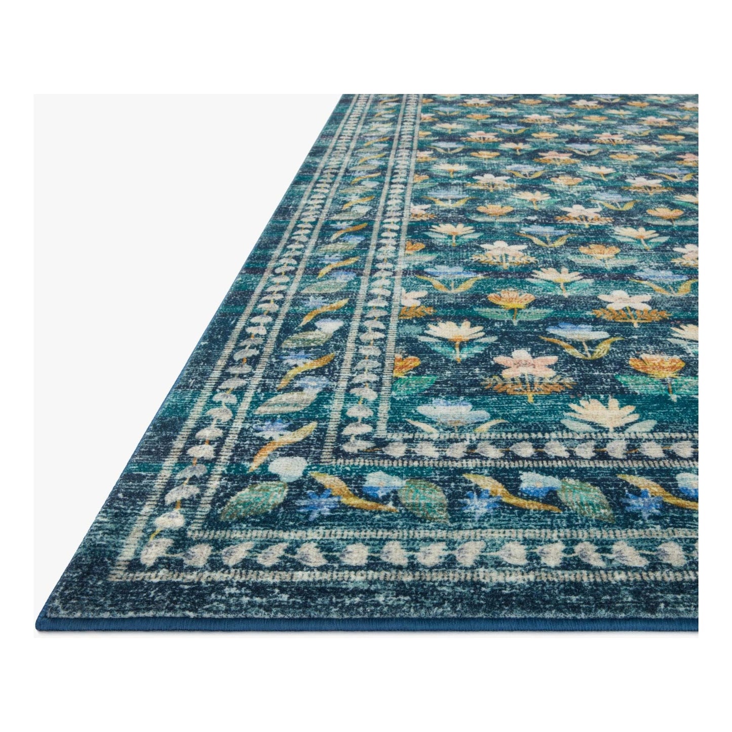 Courtyard Hadley Emerald Rug | Rifle Paper Co. x Loloi