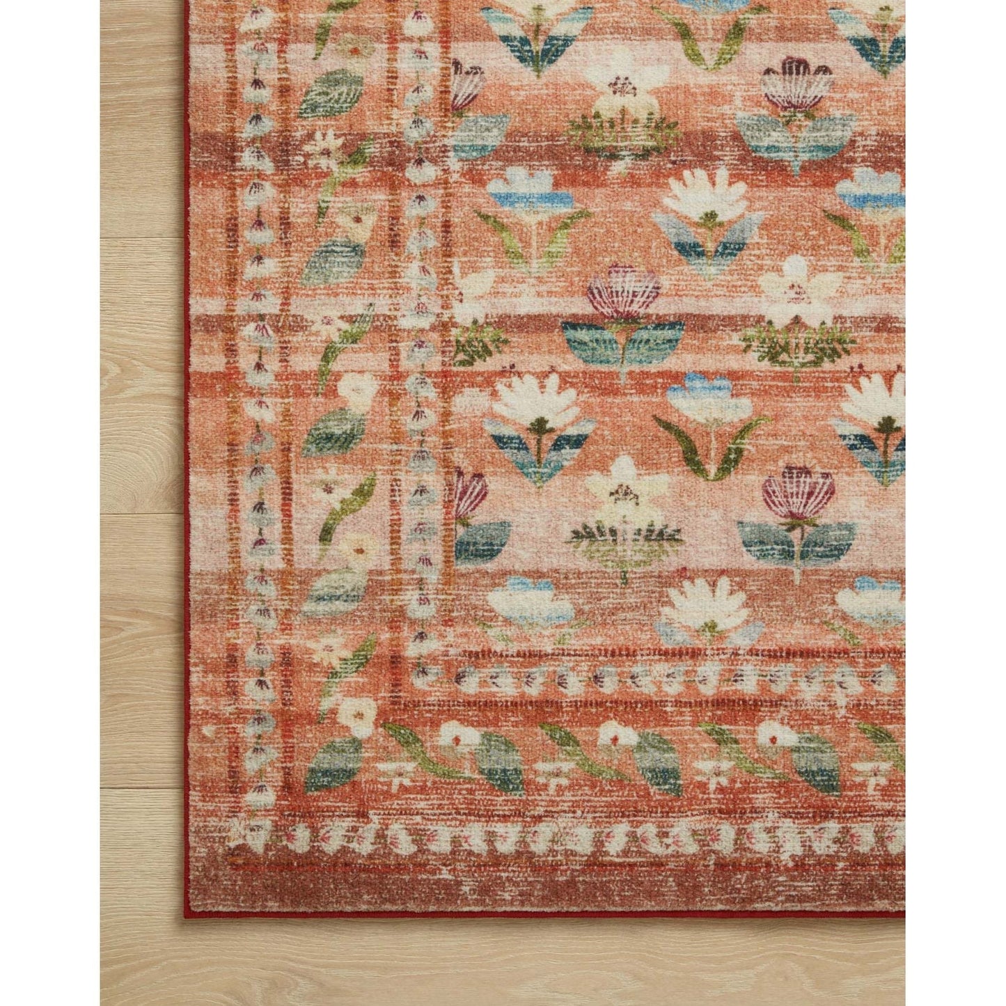 Courtyard Hadley Terracotta Rug | Rifle Paper Co. x Loloi