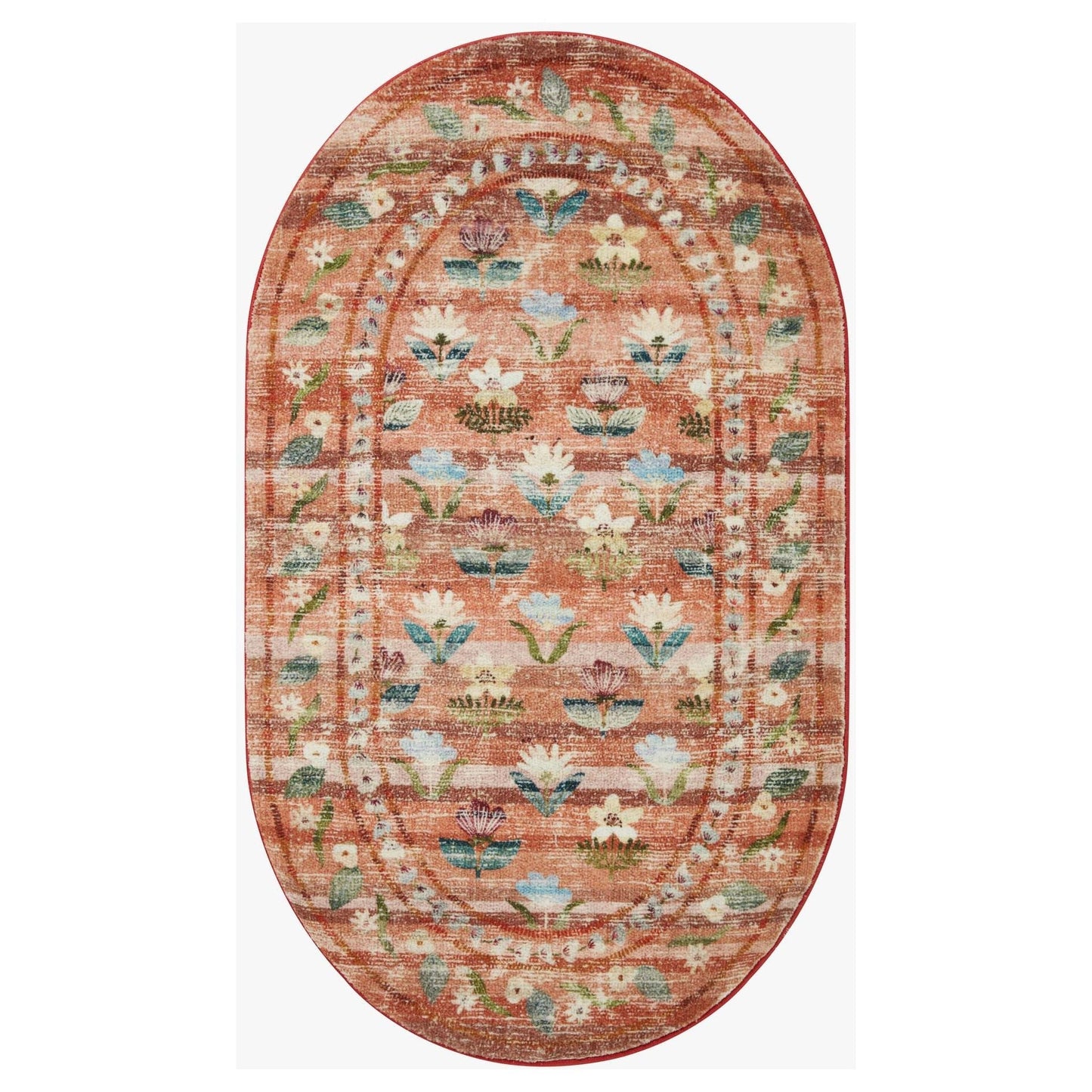 Courtyard Hadley Terracotta Rug | Rifle Paper Co. x Loloi