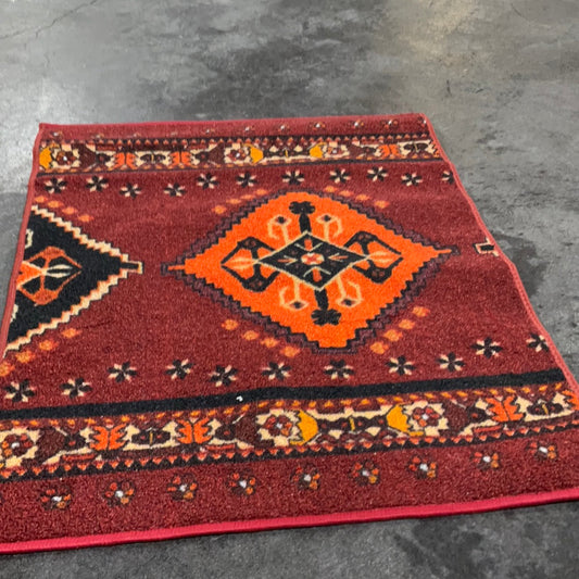 Custom Runner Rug For Hallway Southwestern Tribal Kilim Design Burgundy Color 26'' Or 31'' Wide By Your Length Choice Slip Resistant Rubber Backing Stain Resistant Pile Rug Size: Rectangle 2' x 2'7''