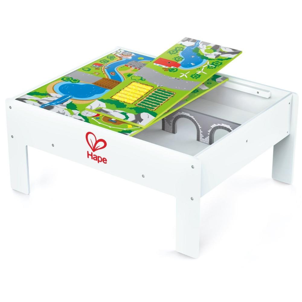 Hape Play & Stow Train Activity Storage Table