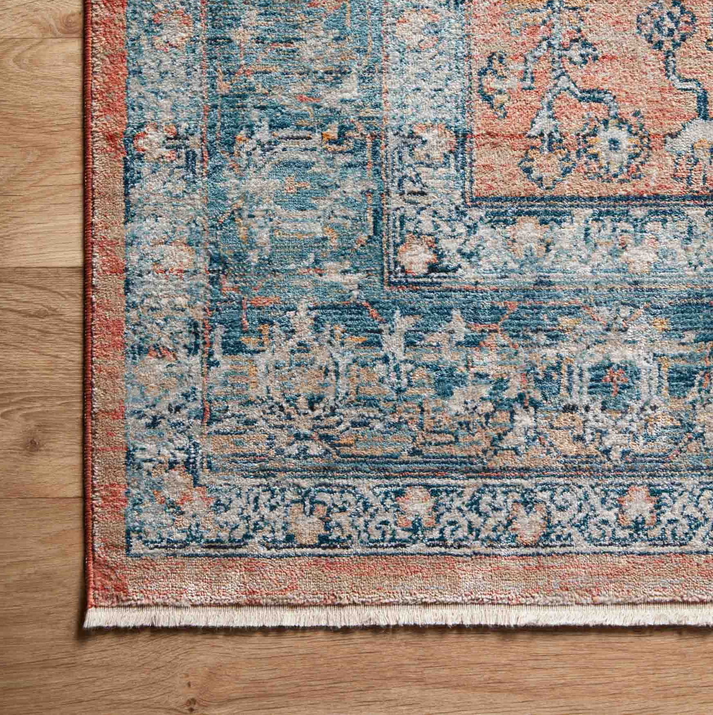 Elise Coral Blue Rug