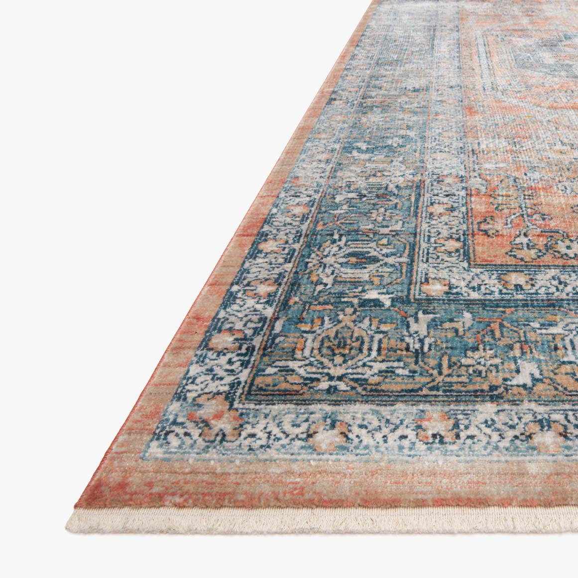Elise Coral Blue Rug
