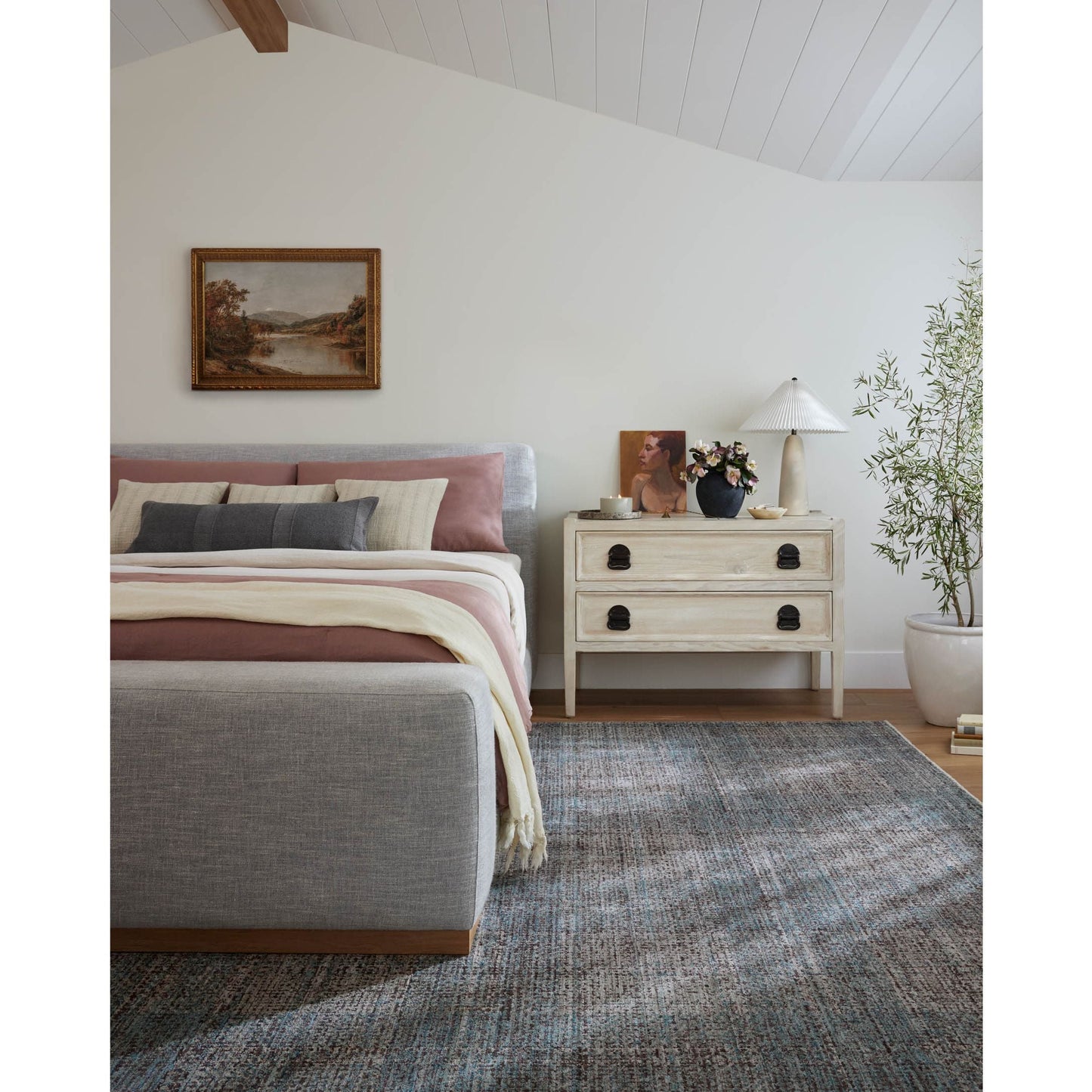 Ember Denim / Charcoal Rug | Angela Rose x Loloi