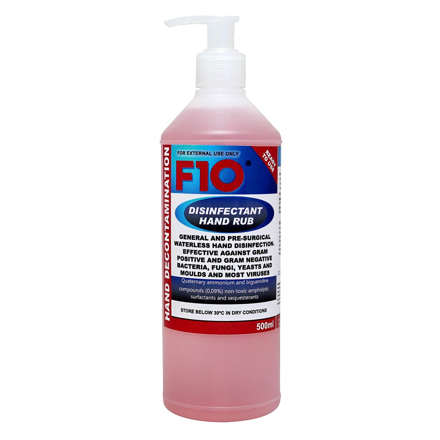 F10 Disinfectant Hand Rub Pump Pack