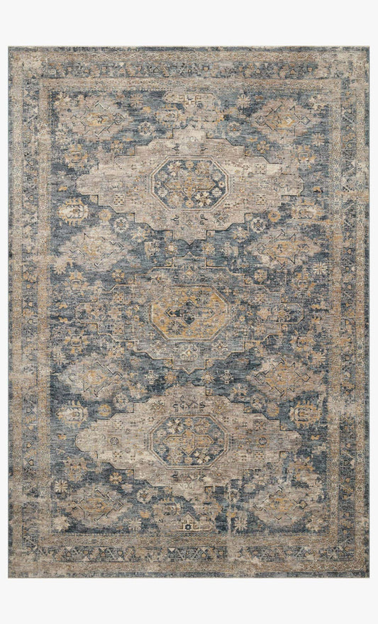 Gaia Rug- Denim / Taupe