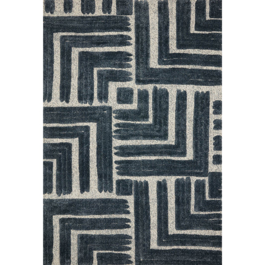 Hagen Blue / White Rug