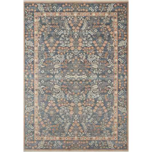 Holland Lotte / Navy Rug | Rifle Paper Co. x Loloi