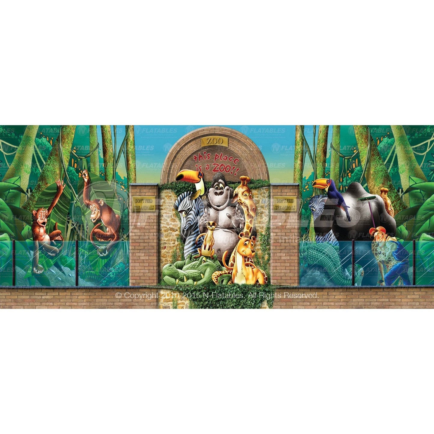 It's A Zoo Removable Art Panel