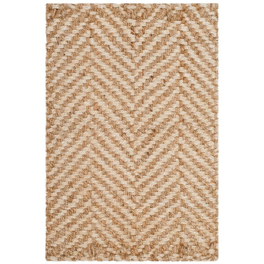 Eunice Geometric Ivory/Beige Area Rug  Rectangle 3' x 5'
