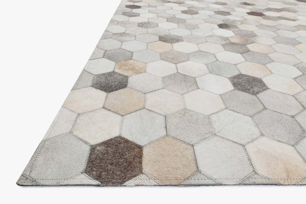 Promenade Cowhide Rug - 02 Grey