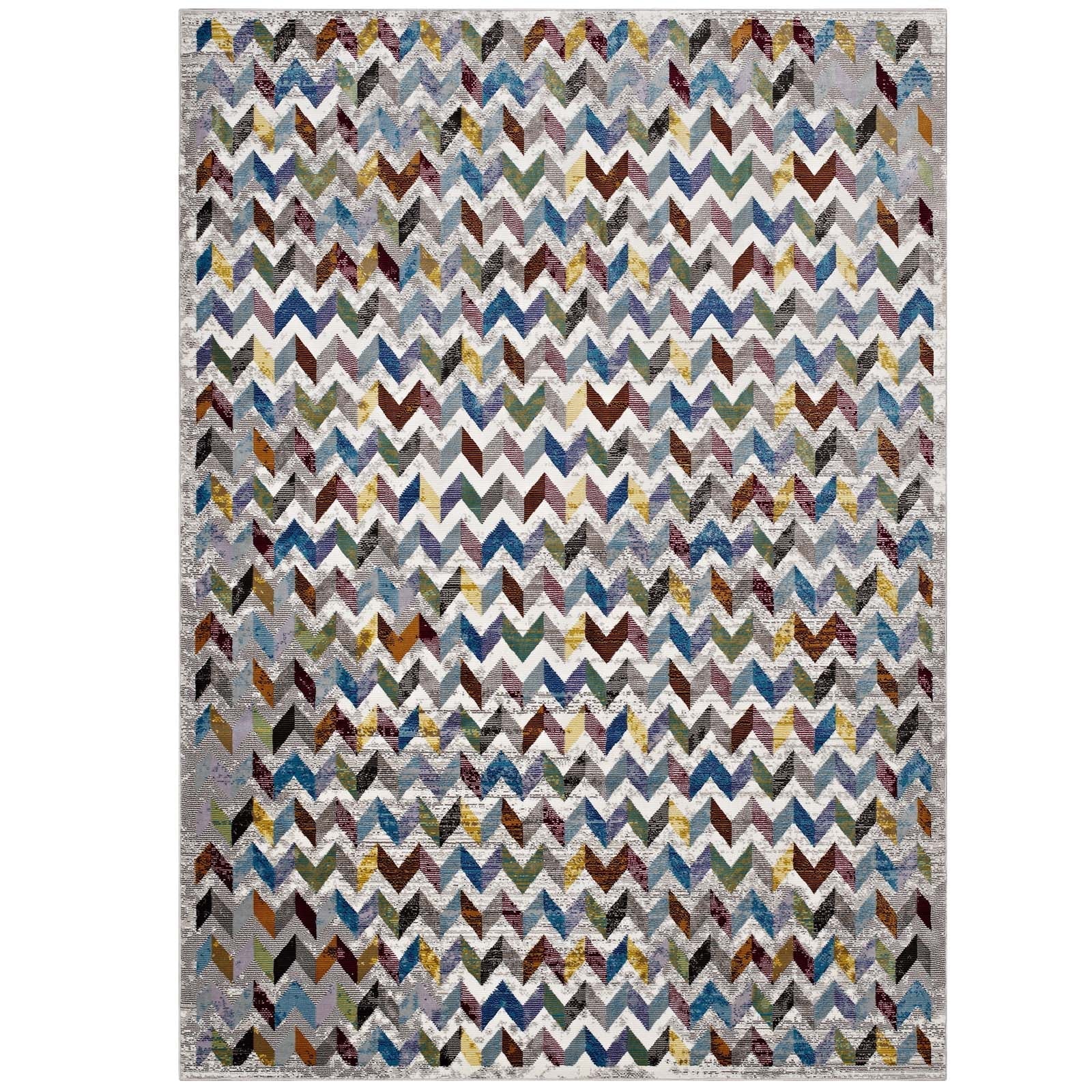 Gemma Chevron Mosaic Area Rug - East Shore Modern Home Furnishings
