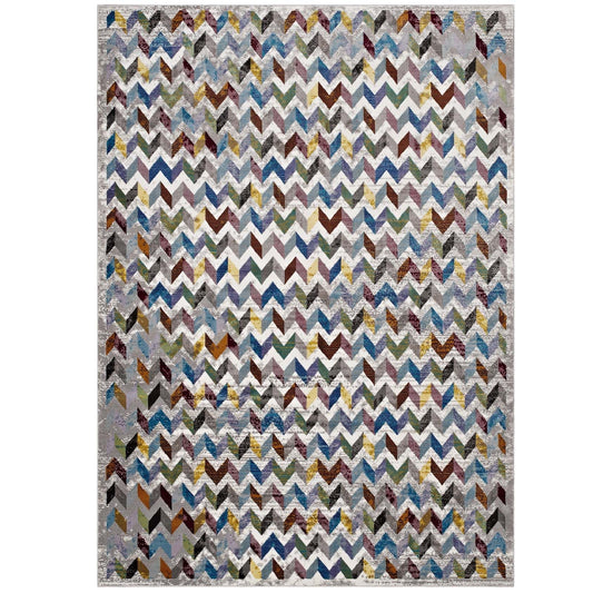 Gemma Chevron Mosaic Area Rug - East Shore Modern Home Furnishings