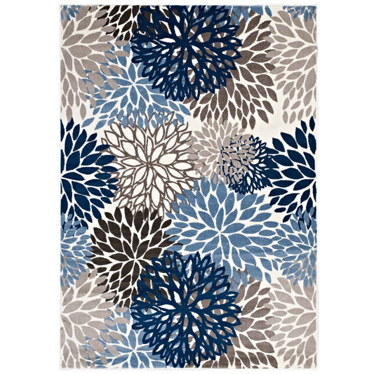 Calithea Vintage Classic Abstract Floral Area Rug - East Shore Modern Home Furnishings