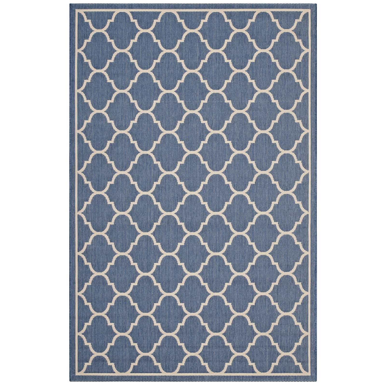 Avena Moroccan Quatrefoil Trellis Indoor and Outdoor Area Rug - East Shore Modern Home Furnishings