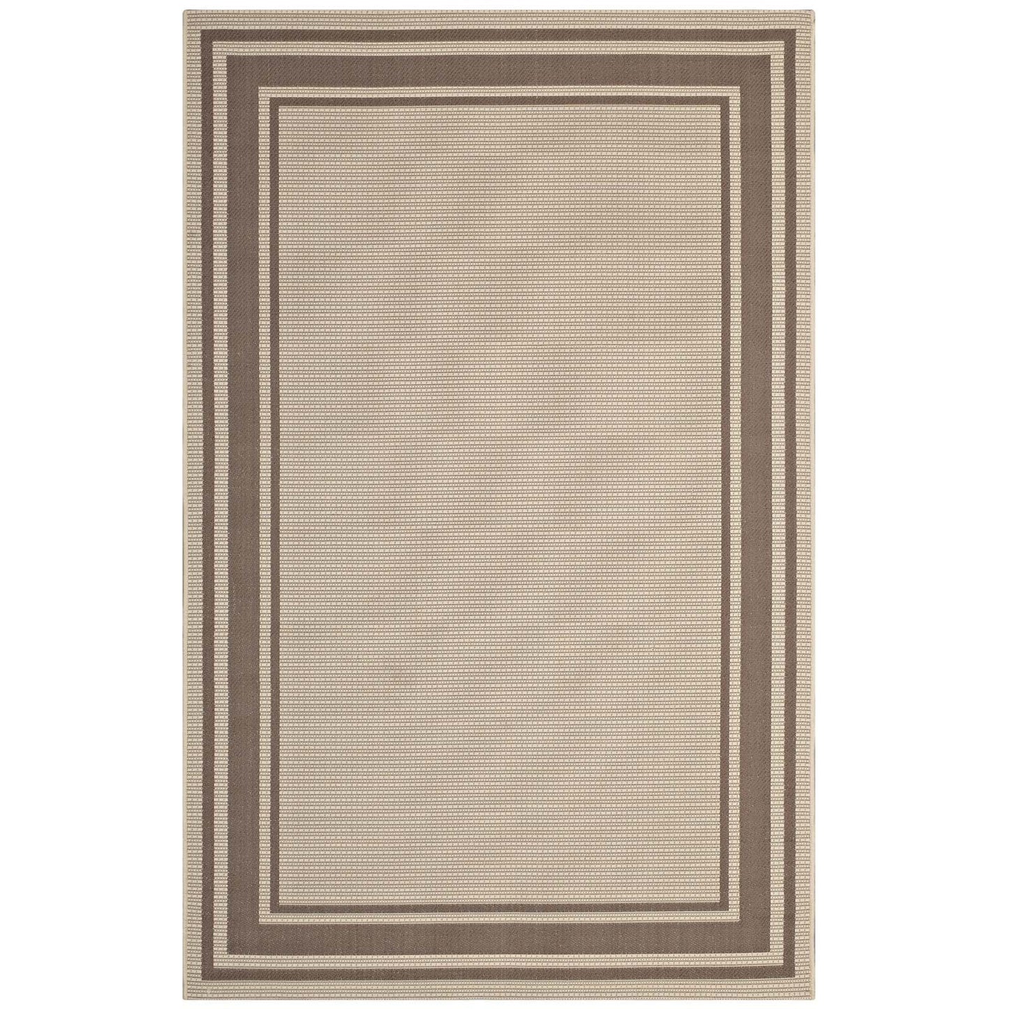 Rim Solid Border Indoor and Outdoor Area Rug - East Shore Modern Home Furnishings