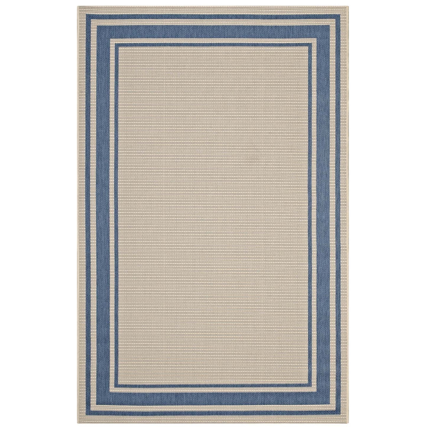 Rim Solid Border Indoor and Outdoor Area Rug - East Shore Modern Home Furnishings