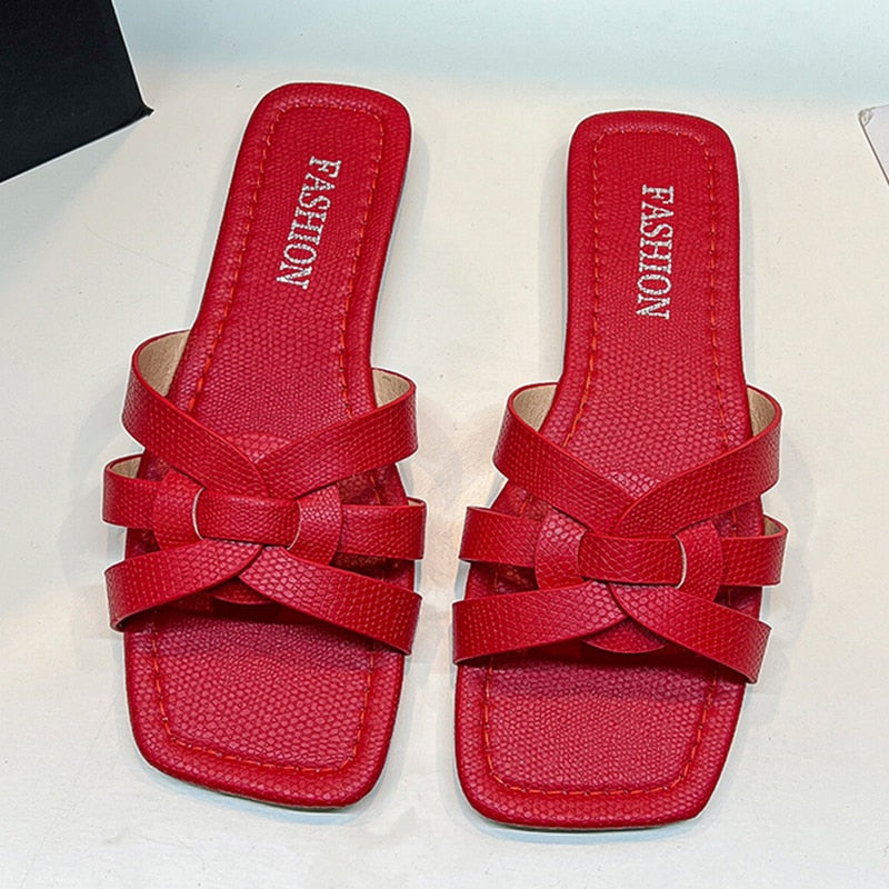 Step into Summer Elegance: 2023 Women's Flat Bottom Non-Slip Slippers with Sexy Fashion Design