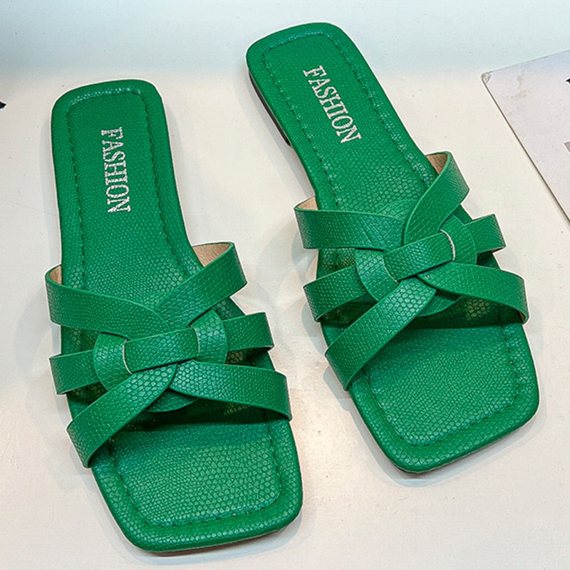 Step into Summer Elegance: 2023 Women's Flat Bottom Non-Slip Slippers with Sexy Fashion Design