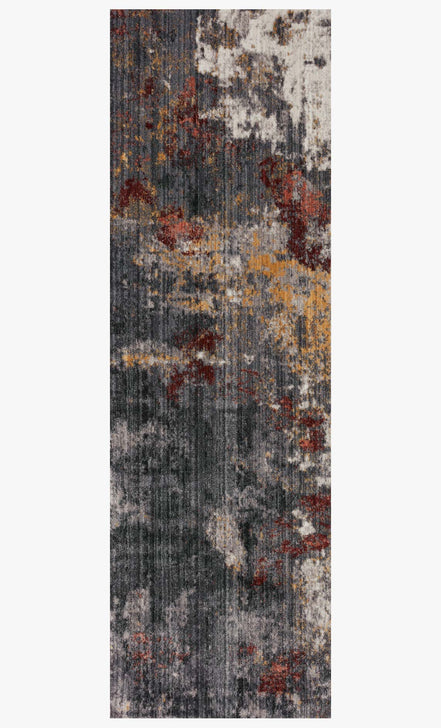 Samra Rug- Dark Grey / Spice