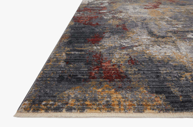 Samra Rug- Dark Grey / Spice