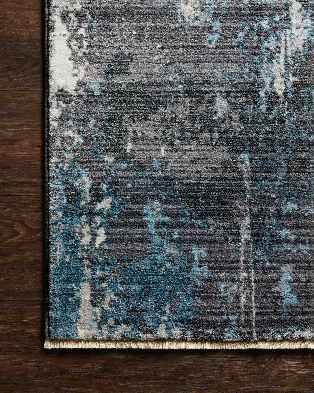 Samra Rug- Charcoal / Sky