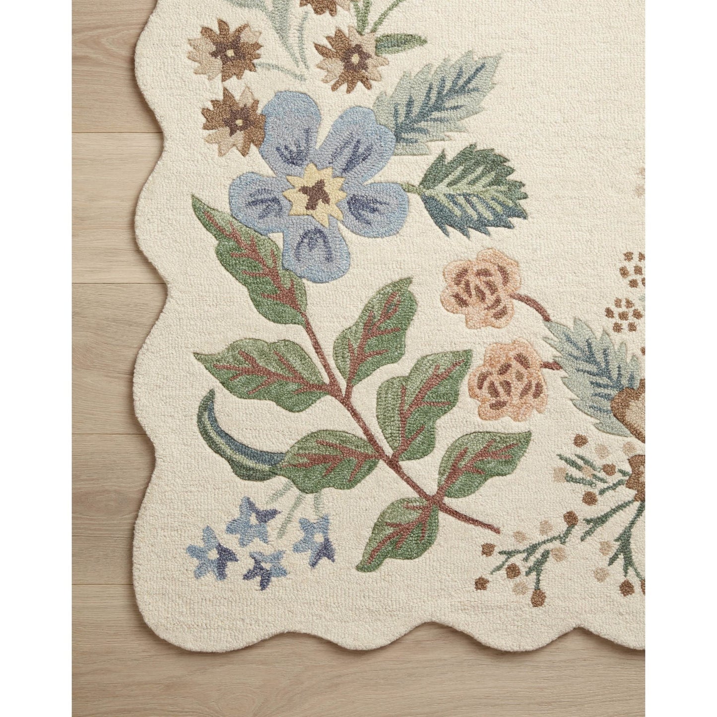 Silhouette Strawberry Fields Cream Rug | Rifle Paper Co. x Loloi