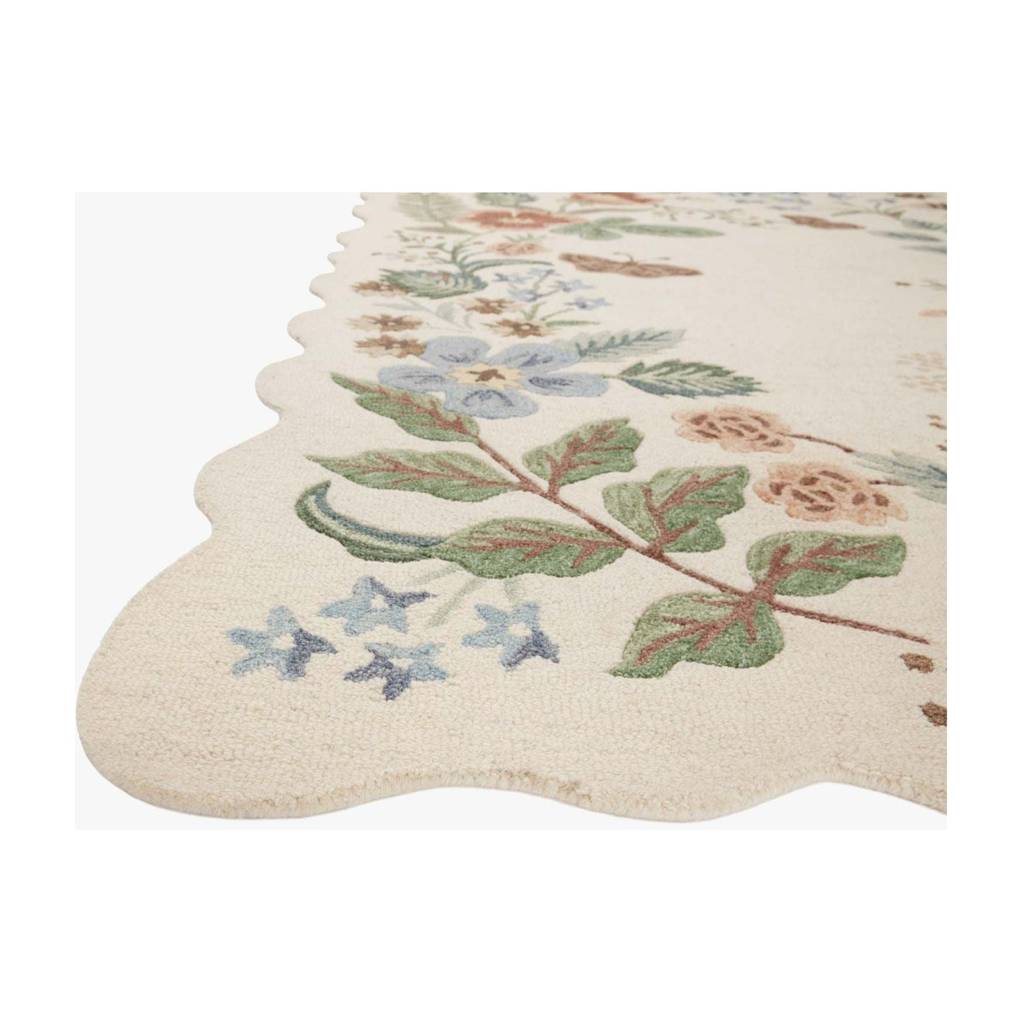 Silhouette Strawberry Fields Cream Rug | Rifle Paper Co. x Loloi