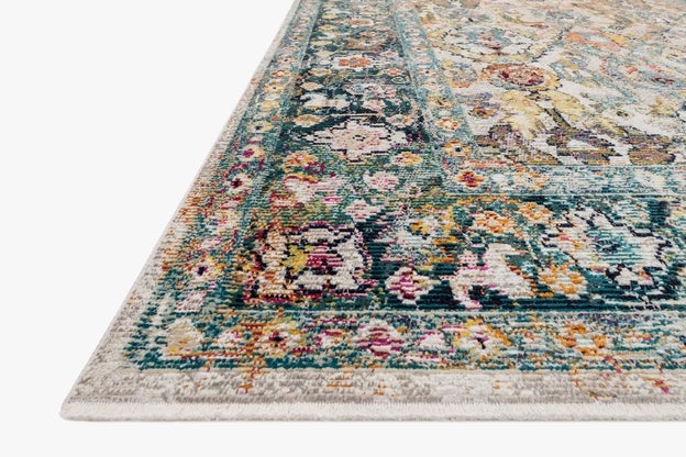 Silvia Rug - Stone / Teal