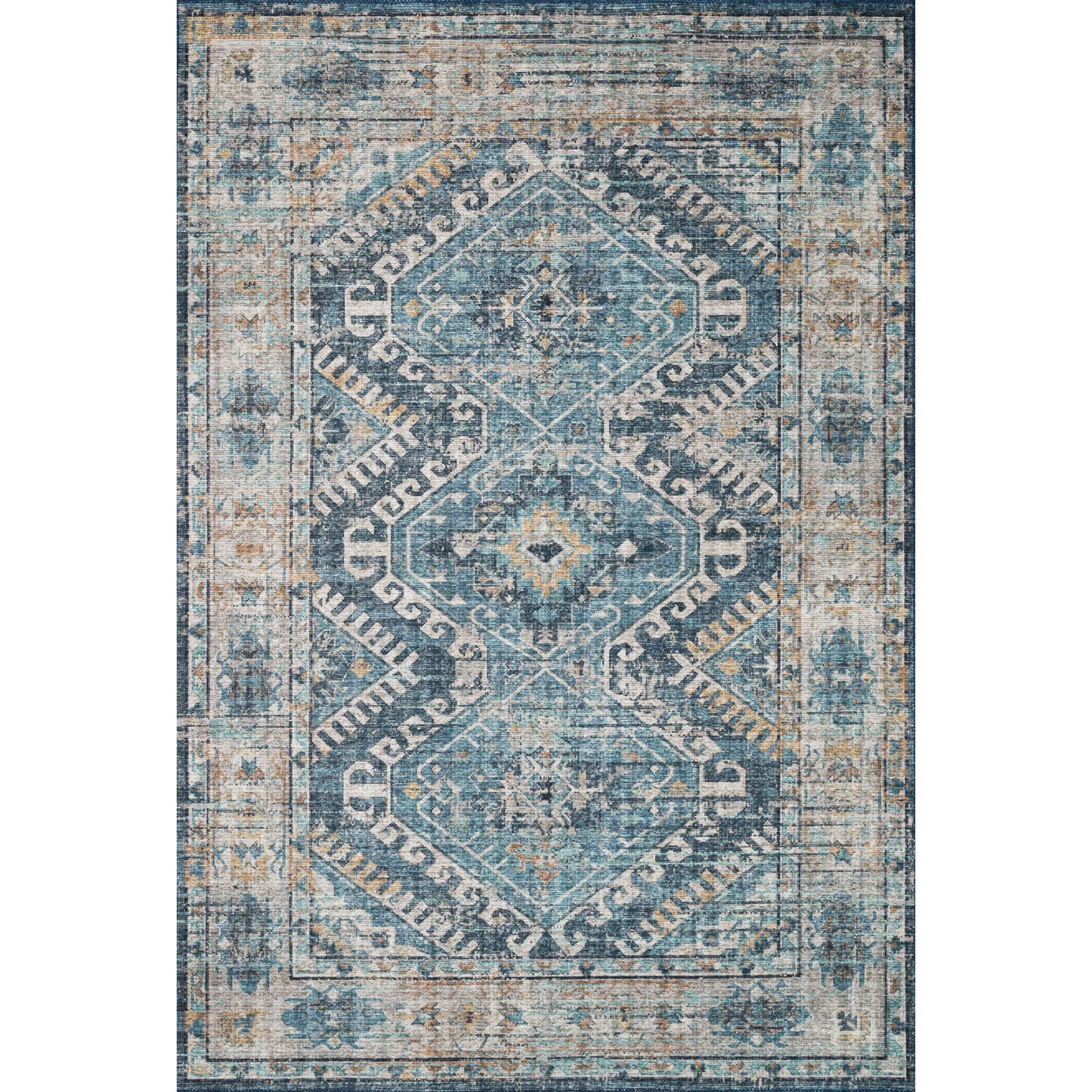 Skye Denim / Natural Rug