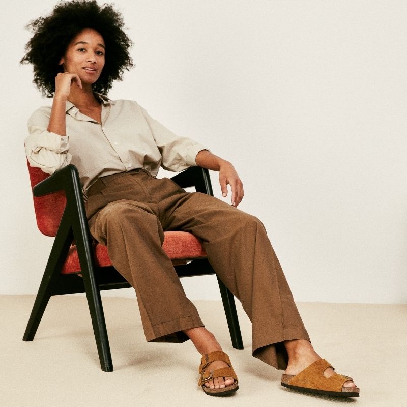 Birkenstock Arizona Narrow (Suede Upper + Soft Footbed)