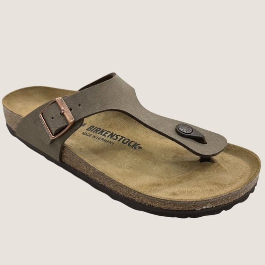 Birkenstock Gizeh BirkiBuc Narrow (Classic Footbed + Suede Lined)