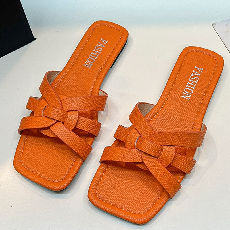 Step into Summer Elegance: 2023 Women's Flat Bottom Non-Slip Slippers with Sexy Fashion Design