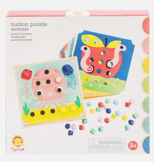 Tiger Tribe Buttton Puzzle Animals