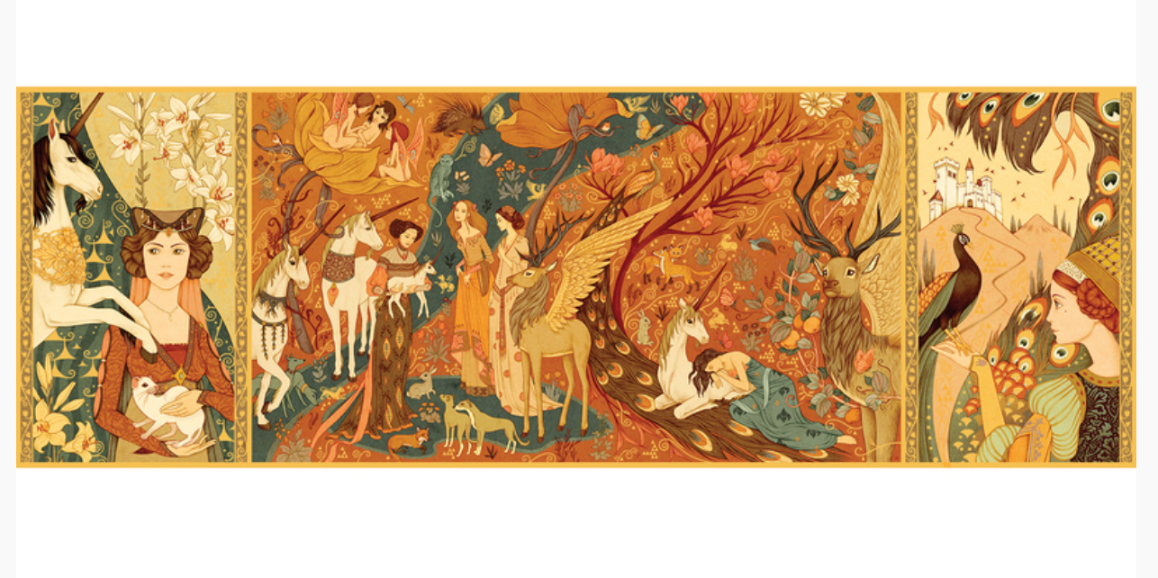 Djeco Puzzle Gallery Unicorn Lady - 500 Piece Puzzle