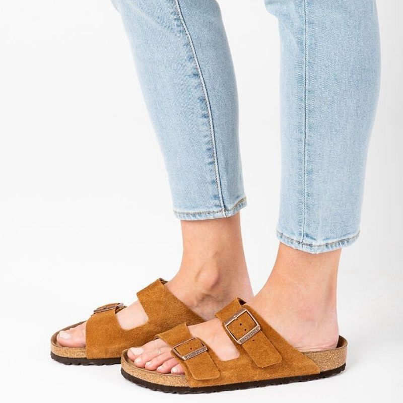 Birkenstock Arizona Narrow (Suede Upper + Soft Footbed)